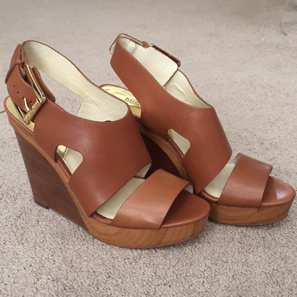 Michael Kors Wood Wedge Sandal